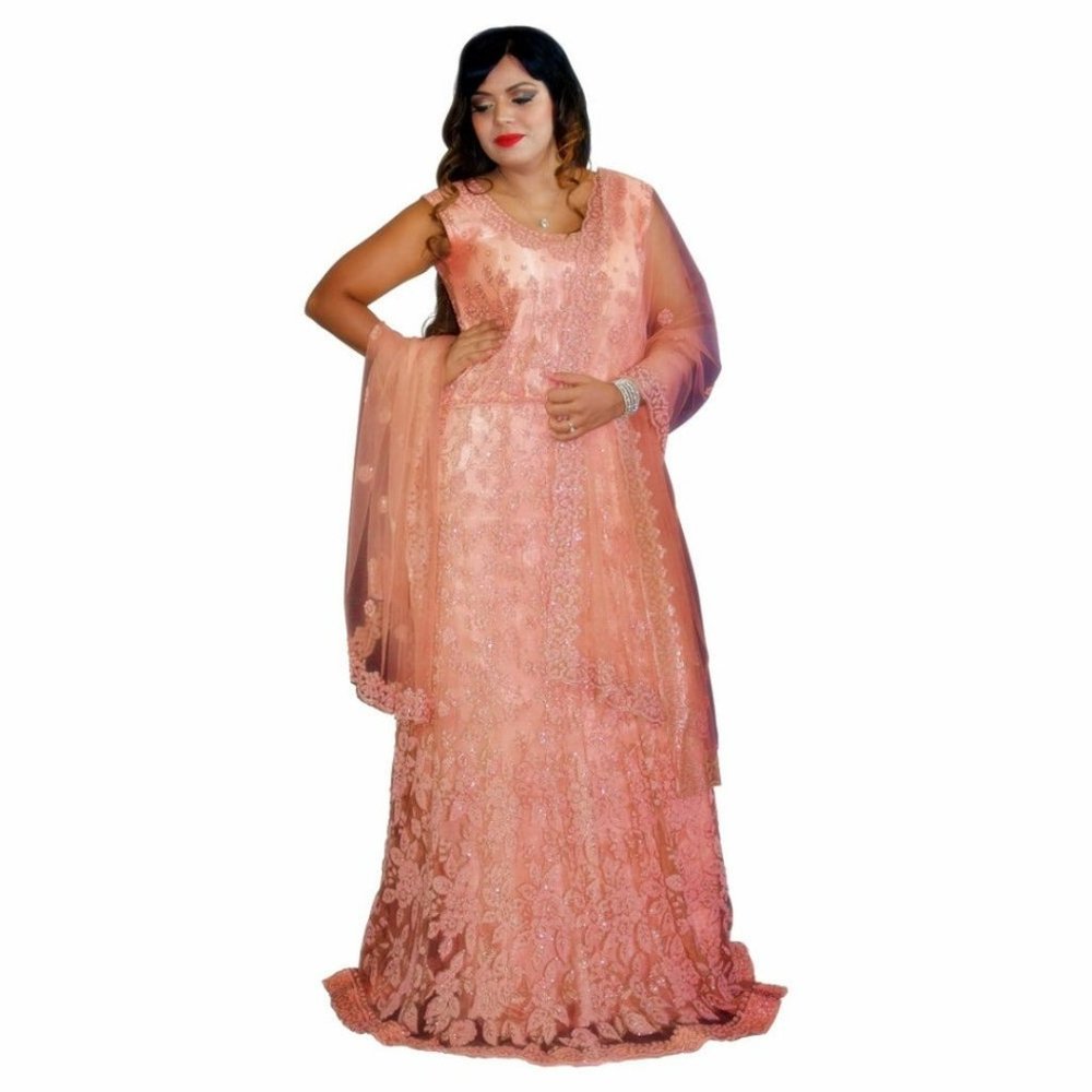 Gorgeous Moti work Anarkali dress